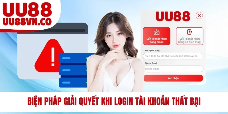 Biện pháp giải quyết khi login tài khoản thất bại