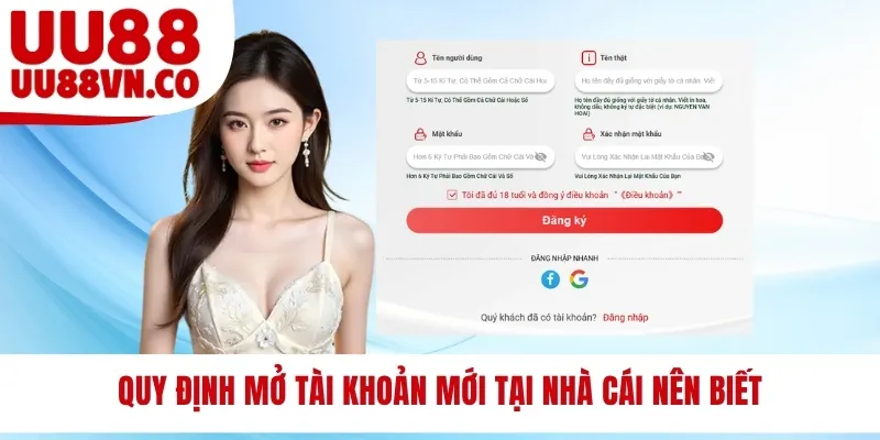 Quy định mở tài khoản mới tại nhà cái nên biết